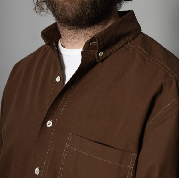 **PREORDER Buttondown Shirt - Deep Brown Oxford PREORDER**