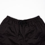 Cotton 4" Rugby Club Shorts- Black