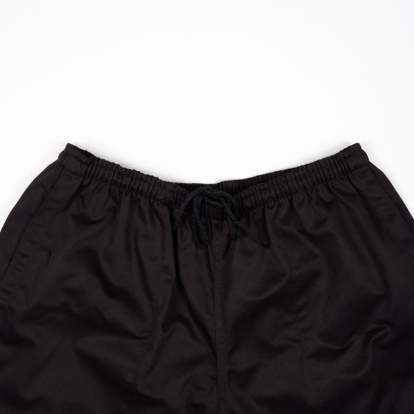 Cotton 4" Rugby Club Shorts- Black