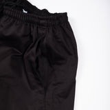 Cotton 4" Rugby Club Shorts- Black