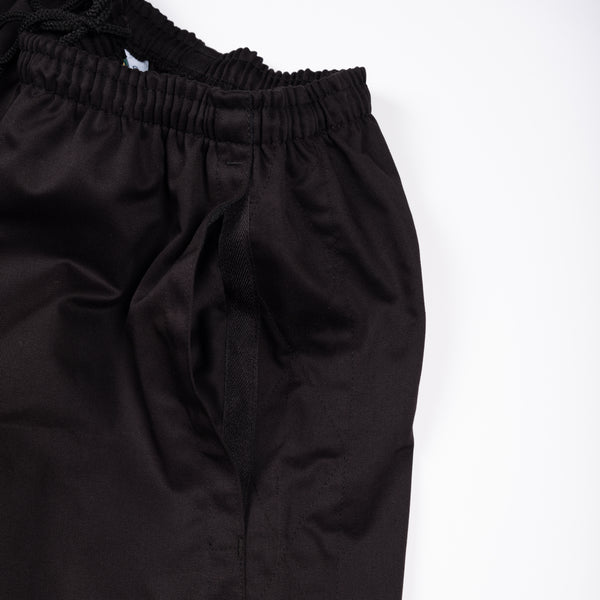 Cotton 4" Rugby Club Shorts- Black