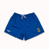 Cotton 4" Rugby Club Shorts- Royal