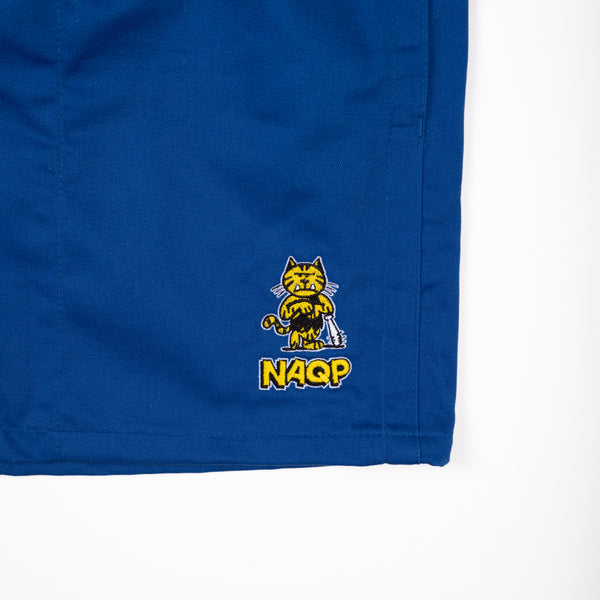 Cotton 4" Rugby Club Shorts- Royal