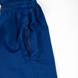 Cotton 4" Rugby Club Shorts- Royal