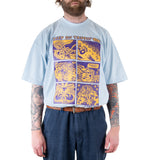 Graphix Tee- Pale Blue 'Tiger Tails'