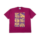 Graphix Tee- Raspberry 'Tiger Tails'