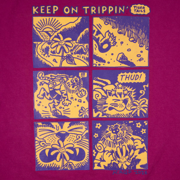 Graphix Tee- Raspberry 'Tiger Tails'
