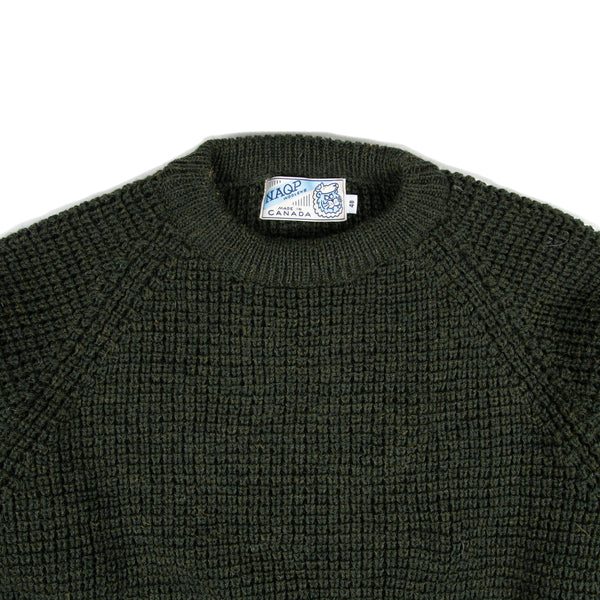 Wool Crewneck- Moss