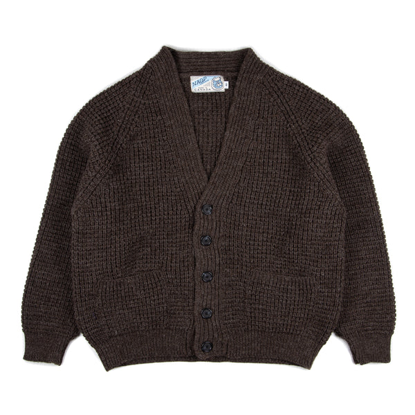 Wool Cardigan- Black Welsh