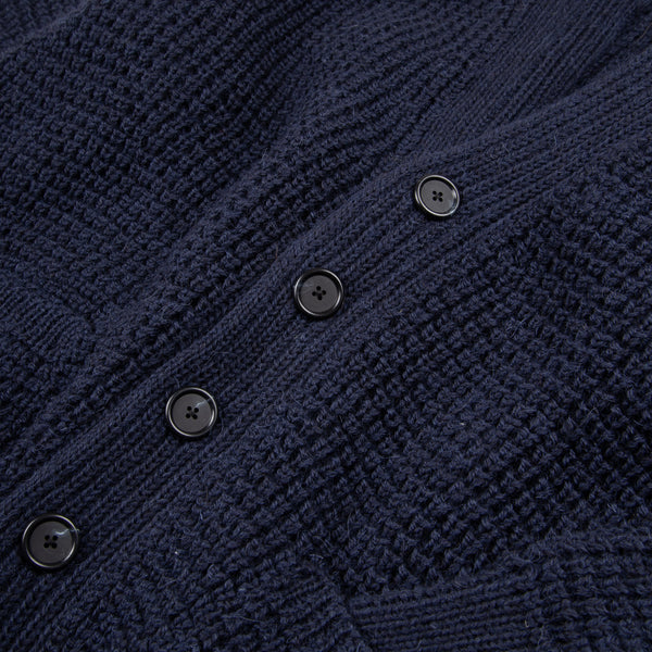 Wool Cardigan- Navy