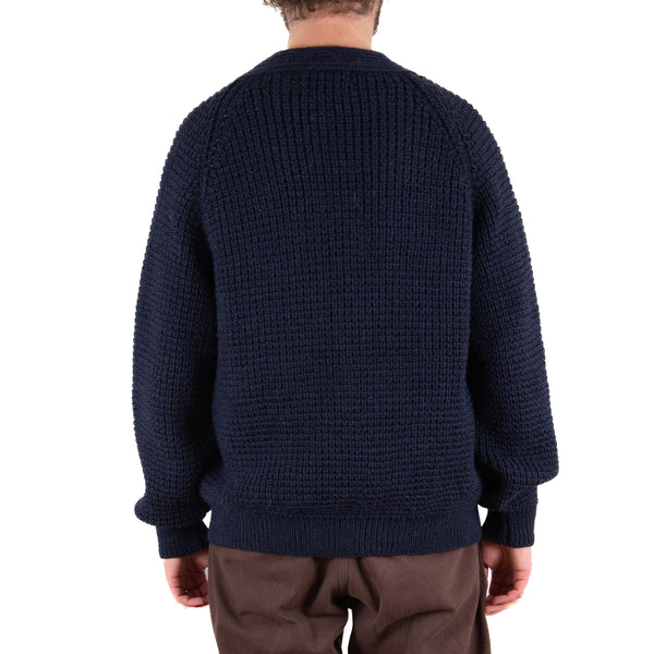 Wool Cardigan- Navy