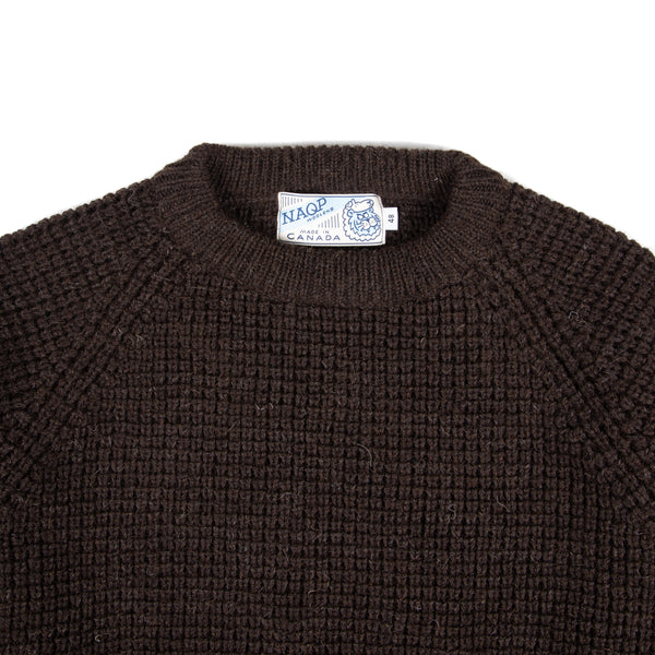 Wool Crewneck- Black Welsh