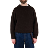 Wool Crewneck- Black Welsh