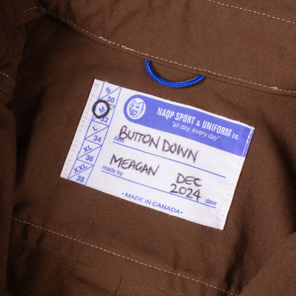 **PREORDER Buttondown Shirt - Deep Brown Oxford PREORDER**