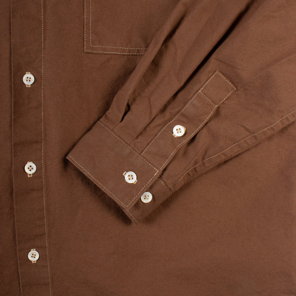 **PREORDER Buttondown Shirt - Deep Brown Oxford PREORDER**
