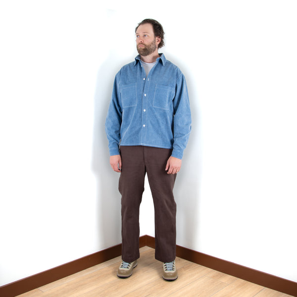Work Shirt - Sky Blue Enzyme Canvas
