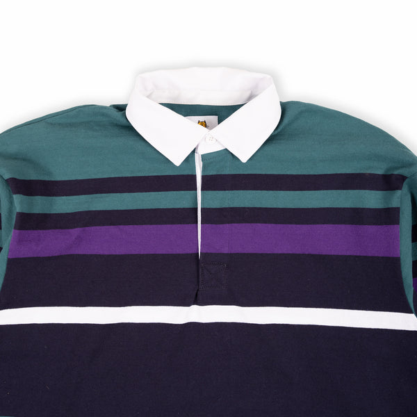 8oz Rugby Shirt - Teal/Navy