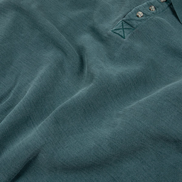 Heavy Polo Sweat - Faded Green
