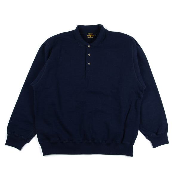 Heavy Polo Sweat - Navy