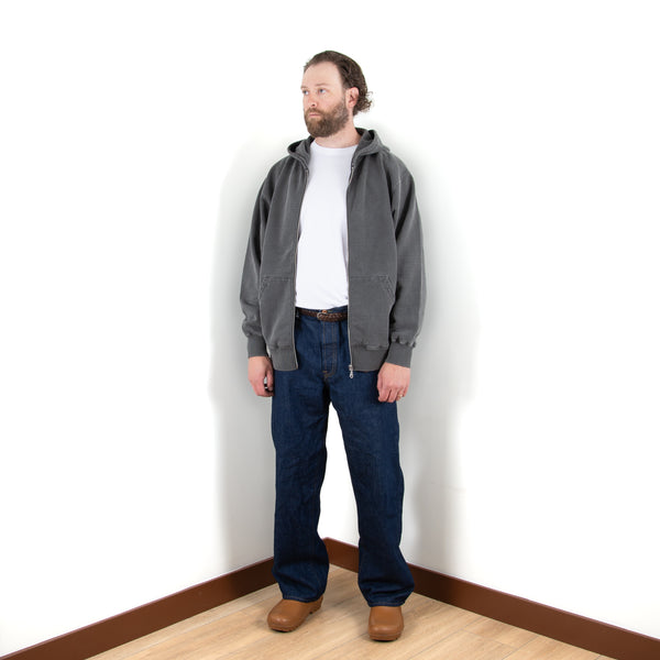 Heavy Zip Hoodie - Faded Black