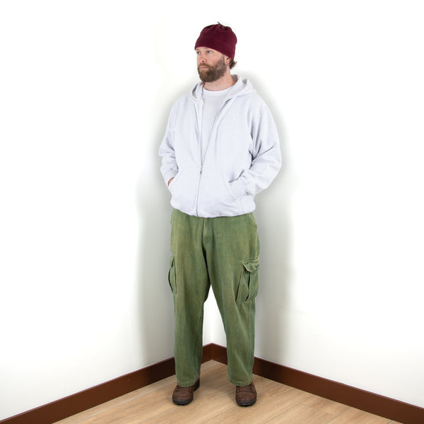 Heavy Zip Hoodie - Light Heather Grey